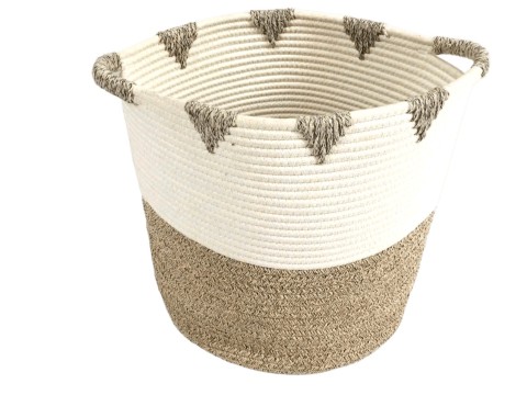 Pro Polyester Rope Storage Basket with Integrated Handles